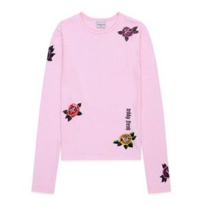 Teddy Fresh Flower Pointelle Top